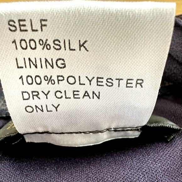 Tadashi Shoji 100% Silk Blouse Off Shoulder Ruffle Tiered Purple 16 NWT - Picture 7 of 8